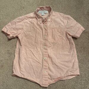 Old Navy pink size small 6/7 boys button down light pink shirt